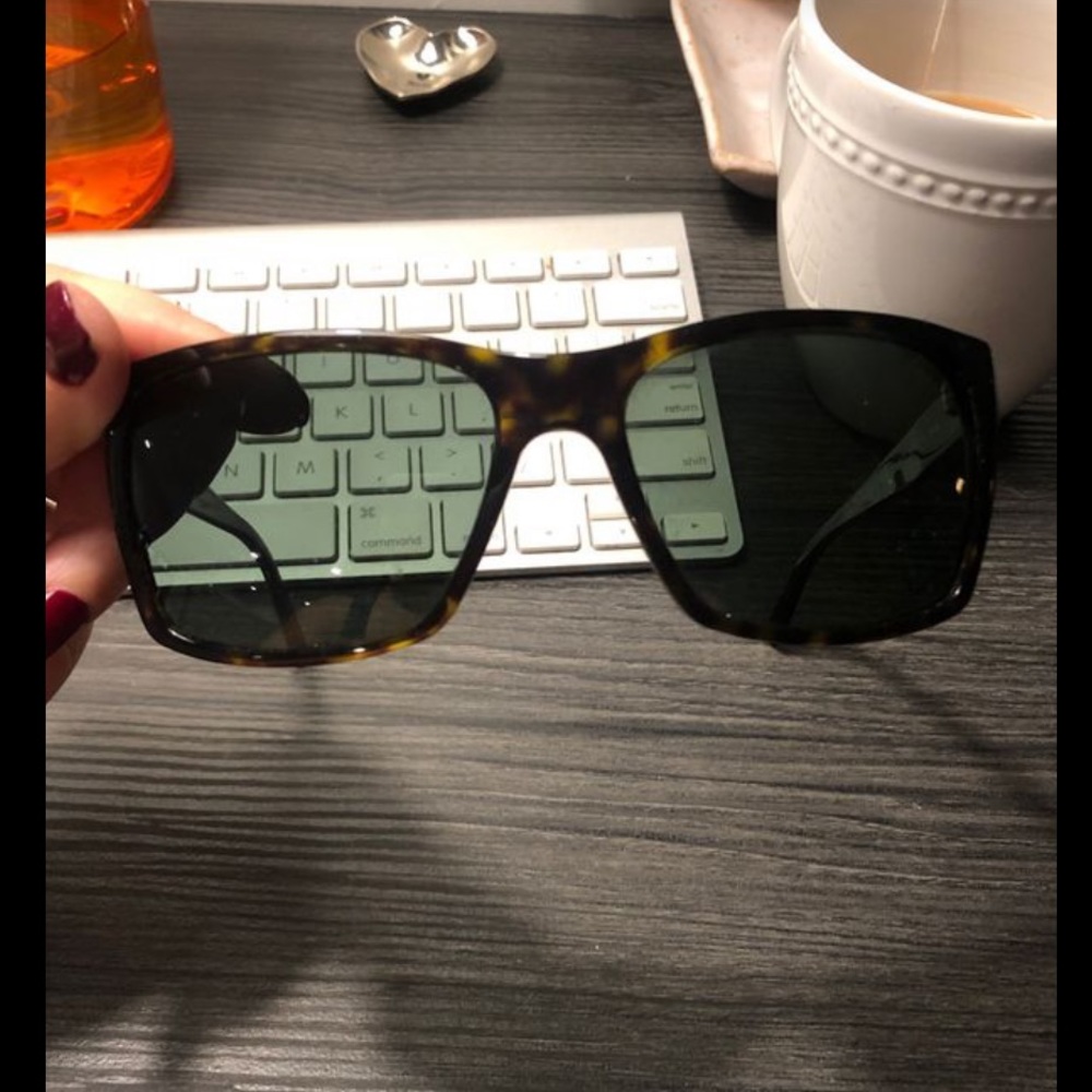 Versace tortoise shell sunglasses.